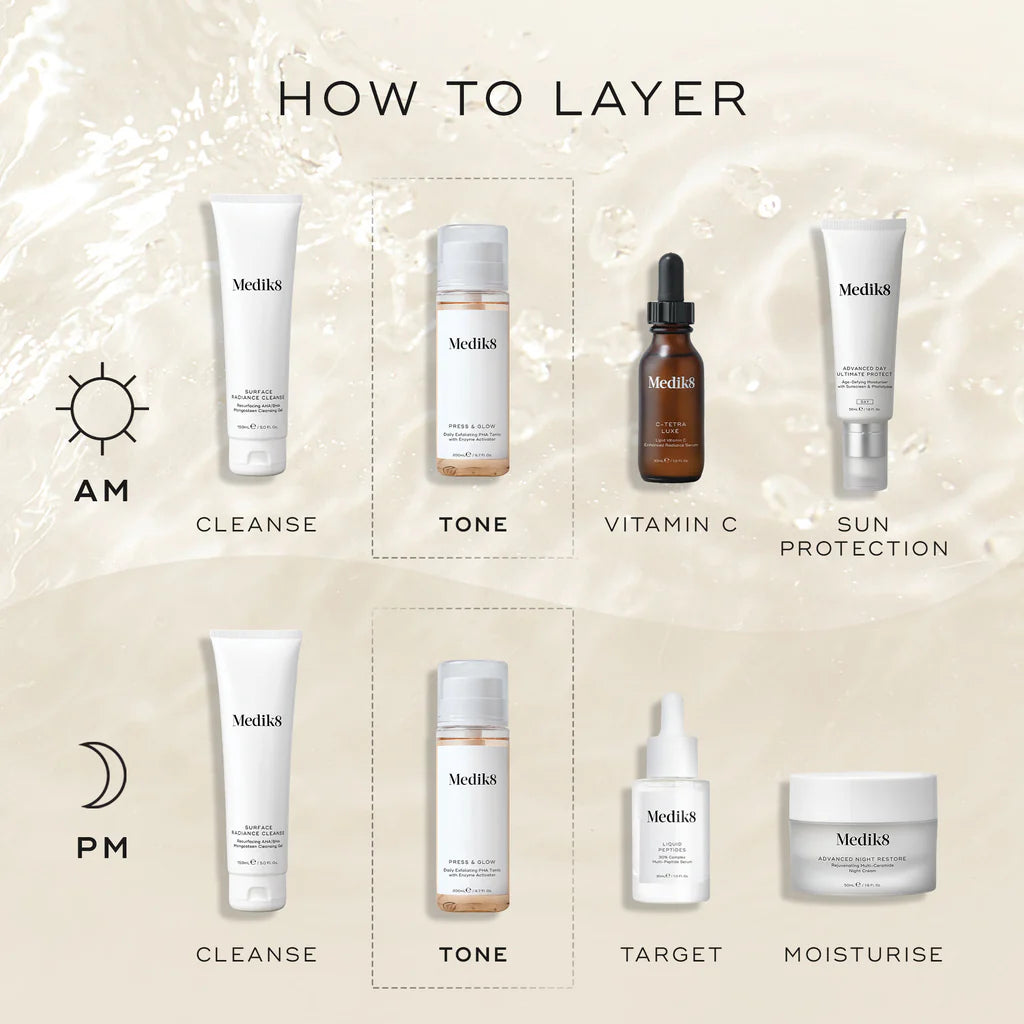 Press & Glow 200ml – Daily Exfoliating PHA Tonic